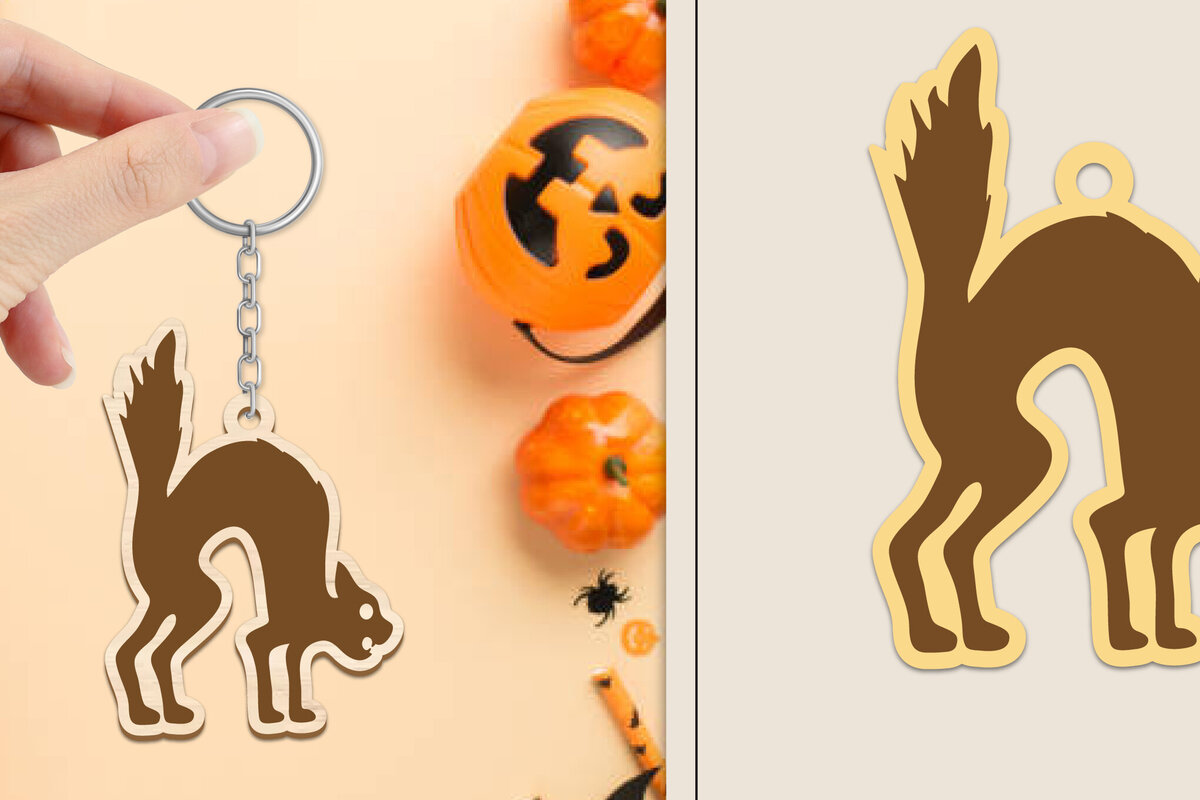 Intra απο ξύλο plywood 3mm-4mm πάχος - Αποκριάτικο μπρελόκ με λέιζερ Δίασταση 4x4 cm INTRAFABR-102834986