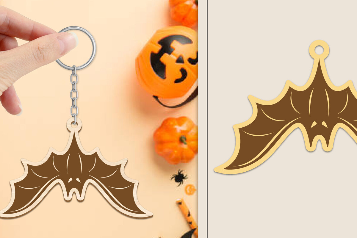 Intra απο ξύλο plywood 3mm-4mm πάχος - Αποκριάτικο μπρελόκ με λέιζερ Δίασταση 4x4 cm INTRAFABR-102835053