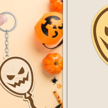 Intra απο ξύλο plywood 3mm-4mm πάχος - Αποκριάτικο μπρελόκ με λέιζερ Δίασταση 4x4 cm INTRAFABR-102835263 - Image 1