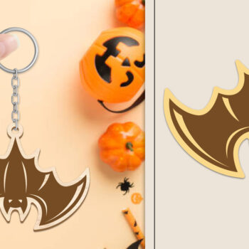 Intra απο ξύλο plywood 3mm-4mm πάχος - Αποκριάτικο μπρελόκ με λέιζερ Δίασταση 4x4 cm INTRAFABR-102834352 - Image 1