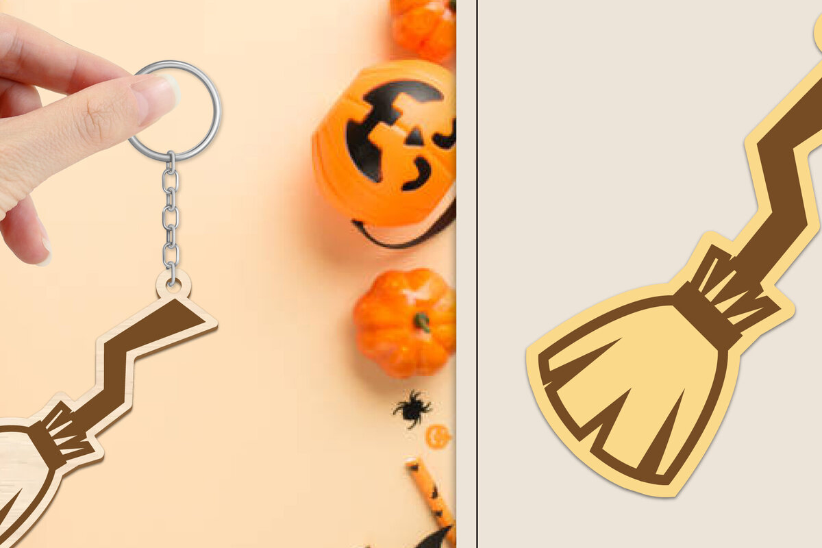 Intra απο ξύλο plywood 3mm-4mm πάχος - Αποκριάτικο μπρελόκ με λέιζερ Δίασταση 4x4 cm INTRAFABR-102835433