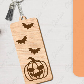 Intra απο ξύλο plywood 3mm-4mm πάχος - με μπρελόκ αποκριών Δίασταση 4x4 cm INTRAFABR-104543325 - Image 4