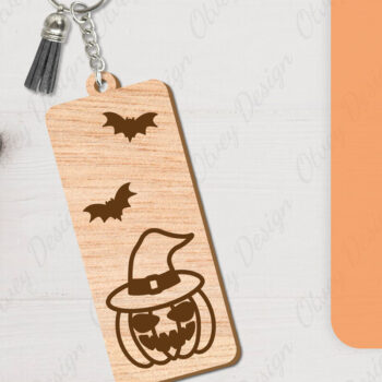 Intra απο ξύλο plywood 3mm-4mm πάχος - με μπρελόκ αποκριών Δίασταση 4x4 cm INTRAFABR-104543325 - Image 9