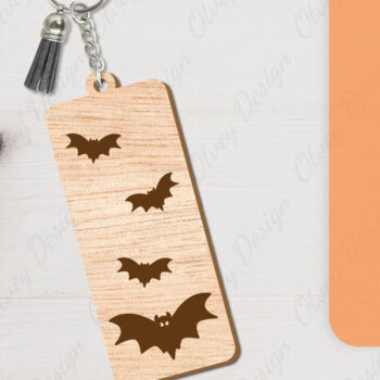 Intra απο ξύλο plywood 3mm-4mm πάχος - με μπρελόκ αποκριών Δίασταση 4x4 cm INTRAFABR-104543325 - Image 10