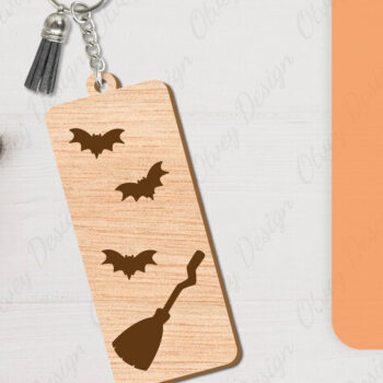 Intra απο ξύλο plywood 3mm-4mm πάχος - με μπρελόκ αποκριών Δίασταση 4x4 cm INTRAFABR-104543325 - Image 12