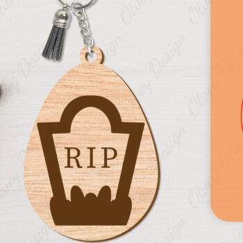 Intra απο ξύλο plywood 3mm-4mm πάχος - με μπρελόκ αποκριών Δίασταση 4x4 cm INTRAFABR-104543405 - Image 5