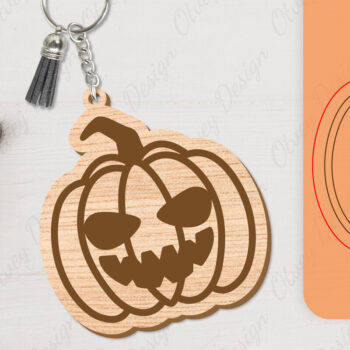 Intra απο ξύλο plywood 3mm-4mm πάχος - με μπρελόκ αποκριών Δίασταση 4x4 cm INTRAFABR-104543319 - Image 4