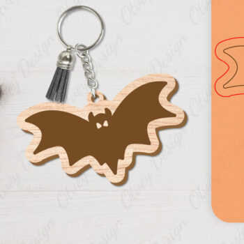 Intra απο ξύλο plywood 3mm-4mm πάχος - με μπρελόκ αποκριών Δίασταση 4x4 cm INTRAFABR-104543319 - Image 10