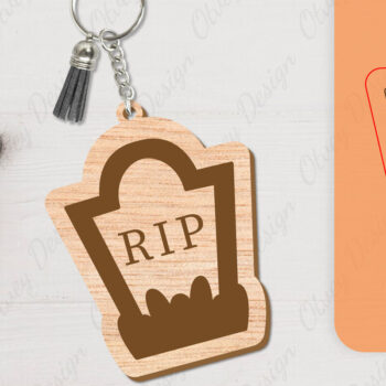 Intra απο ξύλο plywood 3mm-4mm πάχος - με μπρελόκ αποκριών Δίασταση 4x4 cm INTRAFABR-104543319 - Image 11