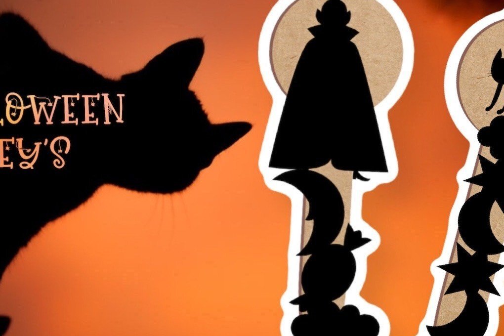 Intra απο ξύλο plywood 3mm-4mm πάχος -  αποκοπής με λέιζερ Halloween Keys Δίασταση 2048x2732 cm INTRAFABR-36865605