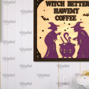 Intra απο ξύλο plywood 3mm-4mm πάχος - Σχέδιο κοπής με λέιζερ πινακίδα αποκριών κουζίνας Δίασταση 15x15 cm INTRAFABR-105066001