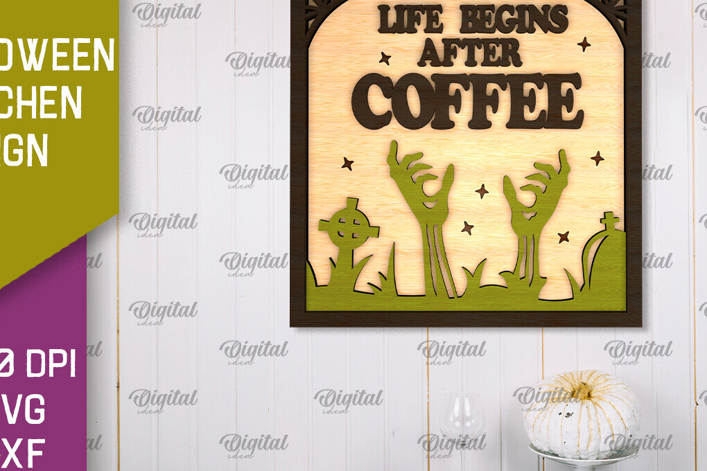 Intra απο ξύλο plywood 3mm-4mm πάχος - Σχέδιο κοπής με λέιζερ πινακίδα αποκριών κουζίνας Δίασταση 15x15 cm INTRAFABR-105066123