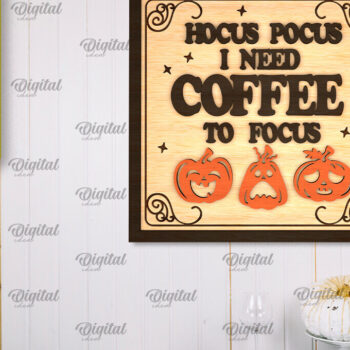 Intra απο ξύλο plywood 3mm-4mm πάχος - Σχέδιο κοπής με λέιζερ πινακίδα αποκριών κουζίνας Δίασταση 15x15 cm INTRAFABR-105066152 - Image 1