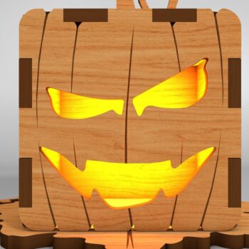 Intra απο ξύλο plywood 3mm-4mm πάχος - Αρχεία  Cut Laser Halloween Lamp Δίασταση 15x15 cm INTRAFABR-110182257 - Image 4