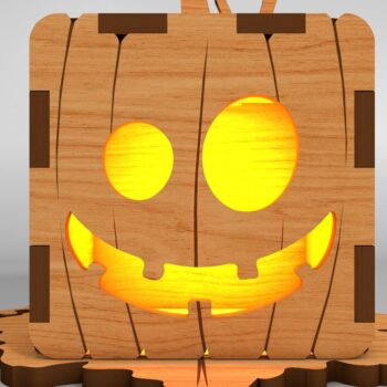 Intra απο ξύλο plywood 3mm-4mm πάχος - Αρχεία  Cut Laser Halloween Lamp Δίασταση 15x15 cm INTRAFABR-110182257 - Image 7