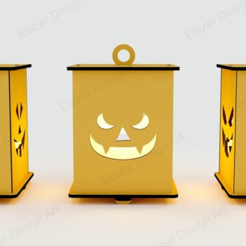 Intra απο ξύλο plywood 3mm-4mm πάχος - Halloween Lamp Laser Cut Files, Vect Δίασταση 100x100 cm INTRAFABR-79604841 - Image 3