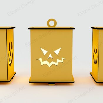 Intra απο ξύλο plywood 3mm-4mm πάχος - Halloween Lamp Laser Cut Files, Vect Δίασταση 100x100 cm INTRAFABR-79604841 - Image 4