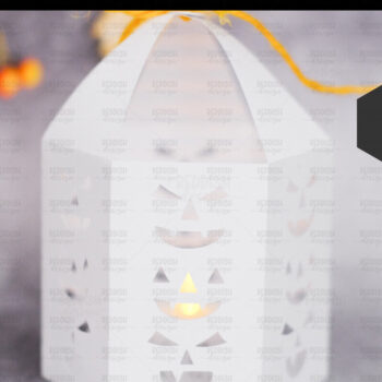 Intra απο ξύλο plywood 3mm-4mm πάχος - Halloween Lantern, Halloween Luminaries Δίασταση 20x20 cm INTRAFABR-107953297 - Image 2