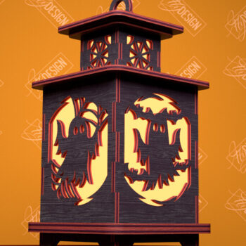 Intra απο ξύλο plywood 3mm-4mm πάχος - Πακέτο αποκοπής φαναριού Halloween | CNC Δίασταση 15x15 cm INTRAFABR-103967560 - Image 3