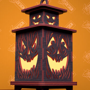 Intra απο ξύλο plywood 3mm-4mm πάχος - Πακέτο αποκοπής φαναριού Halloween | CNC Δίασταση 15x15 cm INTRAFABR-103967560 - Image 4