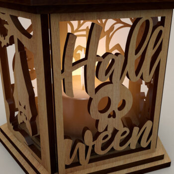 Intra απο ξύλο plywood 3mm-4mm πάχος - Τρομακτικό πρότυπο φαναριών αποκριών Δίασταση 4x4 cm INTRAFABR-107760980 - Image 3