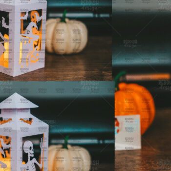 Intra απο ξύλο plywood 3mm-4mm πάχος - Halloween Lantern , Halloween Decor Δίασταση 15x15 cm INTRAFABR-104610486 - Image 1