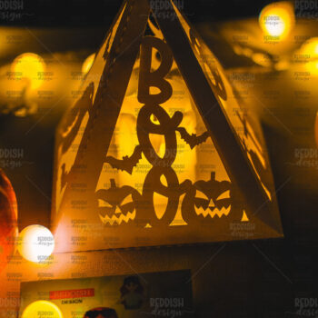 Intra απο ξύλο plywood 3mm-4mm πάχος - Halloween Lantern , Halloween Decor Δίασταση 15x15 cm INTRAFABR-104742925 - Image 1
