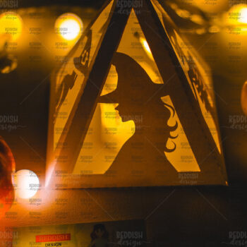 Intra απο ξύλο plywood 3mm-4mm πάχος - Halloween Lantern , Halloween Decor Δίασταση 15x15 cm INTRAFABR-104743050 - Image 1