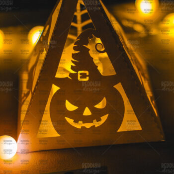 Intra απο ξύλο plywood 3mm-4mm πάχος - Halloween Lantern , Halloween Decor Δίασταση 15x15 cm INTRAFABR-104743053 - Image 1