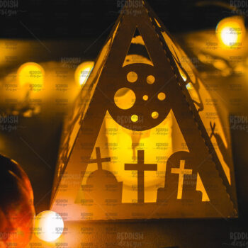 Intra απο ξύλο plywood 3mm-4mm πάχος - Halloween Lantern , Halloween Decor Δίασταση 15x15 cm INTRAFABR-104743409 - Image 1