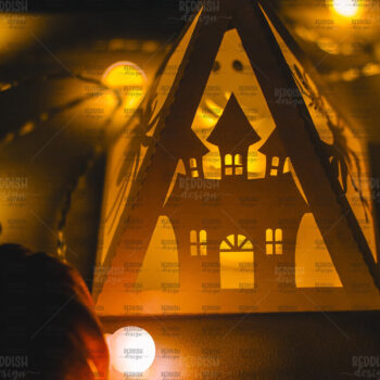 Intra απο ξύλο plywood 3mm-4mm πάχος - Halloween Lantern , Halloween Decor Δίασταση 15x15 cm INTRAFABR-104743796 - Image 1