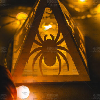 Intra απο ξύλο plywood 3mm-4mm πάχος - Halloween Lantern , Halloween Decor Δίασταση 15x15 cm INTRAFABR-104744941 - Image 1