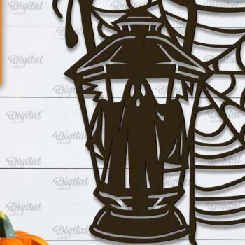 Intra απο ξύλο plywood 3mm-4mm πάχος - Διακόσμηση τοίχου αποκριάτικου φαναριού με λέιζερ Δίασταση 15x15 cm INTRAFABR-103992734 - Image 1