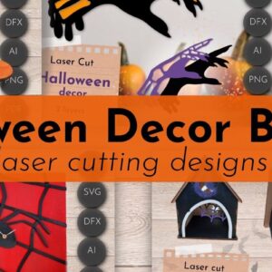 Intra απο ξύλο plywood 3mm-4mm πάχος - Δέσμη αποκοπής με λέιζερ αποκριών, 3D Layered Δίασταση 30x20 cm INTRAFABR-78216591