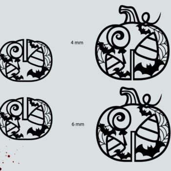 Intra απο ξύλο plywood 3mm-4mm πάχος - Σχέδιο κοπής λέιζερ αποκριών Δίασταση 10x8 cm INTRAFABR-39419912 - Image 2