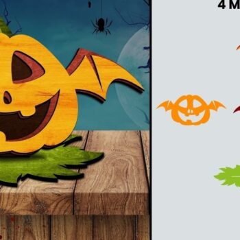 Intra απο ξύλο plywood 3mm-4mm πάχος - Αποκριάτικα σχέδια κοπής με λέιζερ Δίασταση 10x8 cm INTRAFABR-39406686 - Image 2