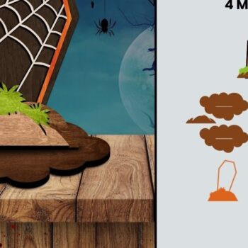 Intra απο ξύλο plywood 3mm-4mm πάχος - Αποκριάτικα σχέδια κοπής με λέιζερ Δίασταση 10x8 cm INTRAFABR-39406686 - Image 6