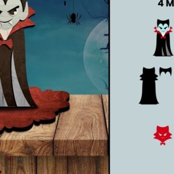 Intra απο ξύλο plywood 3mm-4mm πάχος - Αποκριάτικα σχέδια κοπής με λέιζερ Δίασταση 10x8 cm INTRAFABR-39406686 - Image 8