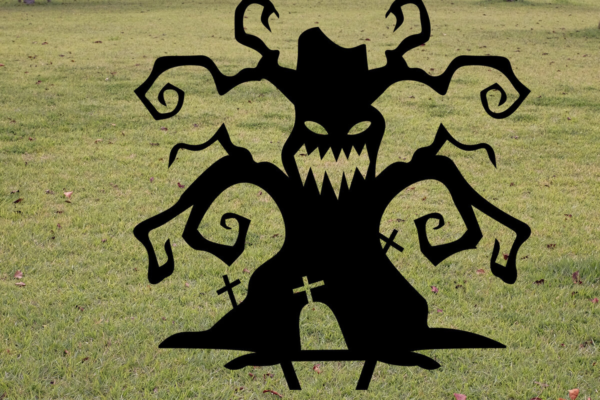 Intra απο ξύλο plywood 3mm-4mm πάχος - Διακόσμηση κήπου Halloween Cut Laser Δίασταση 15x15 cm INTRAFABR-79071953