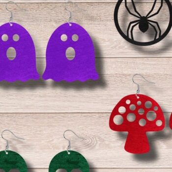 Intra απο ξύλο plywood 3mm-4mm πάχος - Δέσμη κοσμήματος για Halloween Cut Laser  Δίασταση 15x15 cm INTRAFABR-78600234 - Image 4