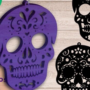 Intra απο ξύλο plywood 3mm-4mm πάχος - Δέσμη κοσμήματος για Halloween Cut Laser  Δίασταση 15x15 cm INTRAFABR-78600234 - Image 8