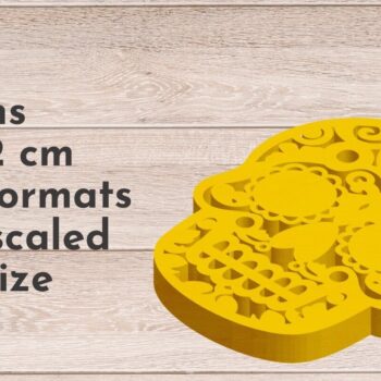 Intra απο ξύλο plywood 3mm-4mm πάχος - Δέσμη κοσμήματος για Halloween Cut Laser  Δίασταση 15x15 cm INTRAFABR-78600234 - Image 9