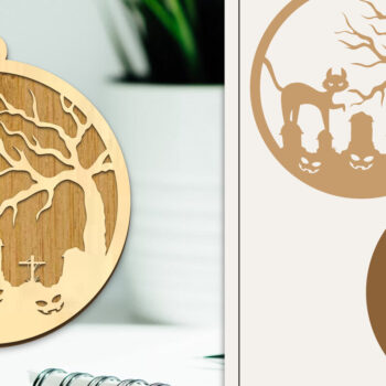 Intra απο ξύλο plywood 3mm-4mm πάχος - Στολίδι για αποκριάτικο λέιζερ  Δίασταση 6x6 cm INTRAFABR-102386993 - Image 1