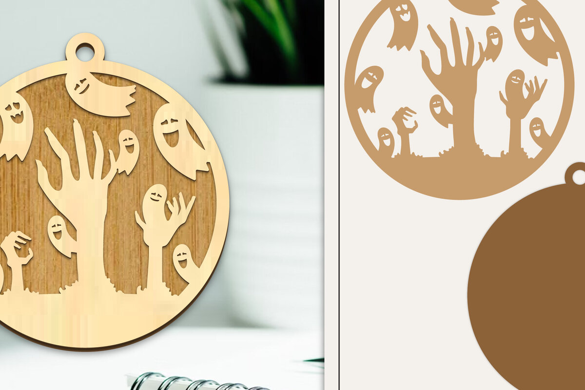 Intra απο ξύλο plywood 3mm-4mm πάχος - Στολίδι για αποκριάτικο λέιζερ  Δίασταση 6x6 cm INTRAFABR-102385581