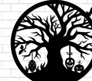 Intra απο ξύλο plywood 3mm-4mm πάχος - Halloween Laser Cut Decor Wall  Δίασταση 15x15 cm INTRAFABR-124874457