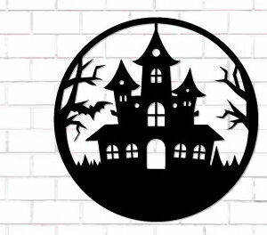 Intra απο ξύλο plywood 3mm-4mm πάχος - Halloween Laser Cut Decor Wall  Δίασταση 15x15 cm INTRAFABR-124873162