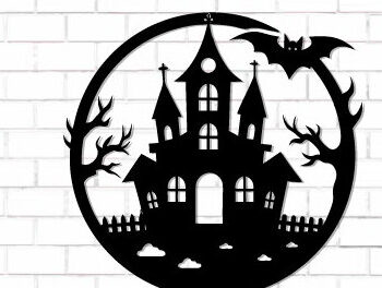 Intra απο ξύλο plywood 3mm-4mm πάχος - Halloween Laser Cut Decor Wall  Δίασταση 15x15 cm INTRAFABR-124873366 - Image 1