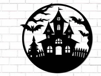 Intra απο ξύλο plywood 3mm-4mm πάχος - Halloween Laser Cut Decor Wall  Δίασταση 15x15 cm INTRAFABR-124873575 - Image 1