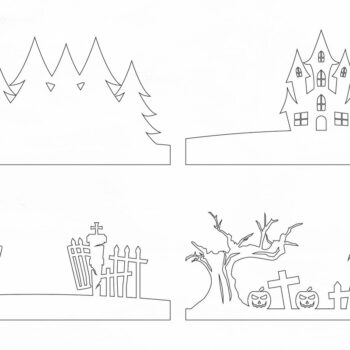 Intra απο ξύλο plywood 3mm-4mm πάχος - Halloween Lasercut - Halloween Sign Δίασταση 15x15 cm INTRAFABR-105952311 - Image 2