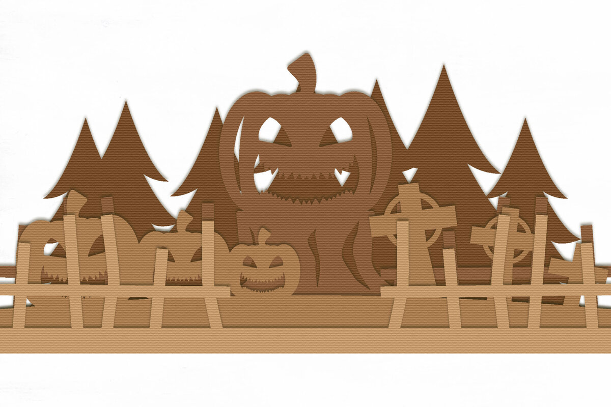 Intra απο ξύλο plywood 3mm-4mm πάχος - Halloween Lasercut - Halloween Sign Δίασταση 15x15 cm INTRAFABR-105952368